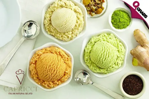 From QR45, Enjoy Natural Gelato OR Italian Cakes OR Learn the Art of Making Italian Desserts with a Session at Capricci! (Up to QR180 Value)